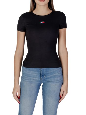 Kratka crna majica Tommy Hilfiger