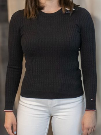 Ženska crna vesta Tommy Hilfiger